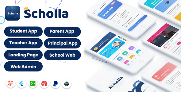 Schoola – School Management System with Student | Parents Flutter App | Laravel Admin