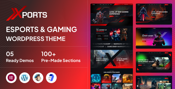 Xports - eSports and Gaming WordPress Theme
