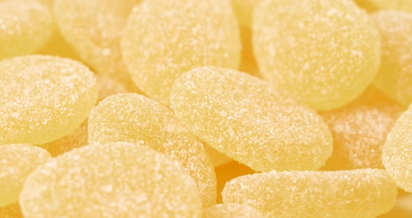 Yellow sugar gummy