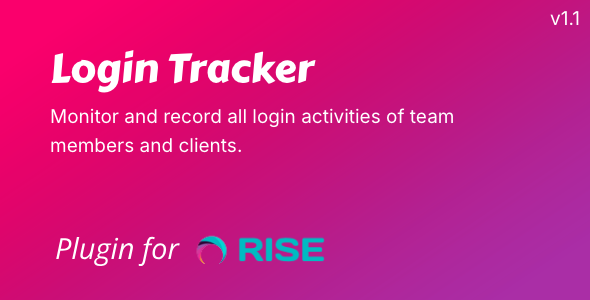 Login Tracker for RISE CRM