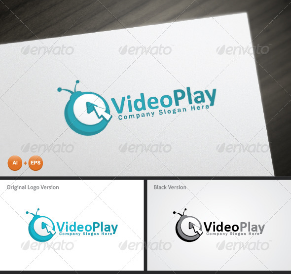 Video Play Logo Template