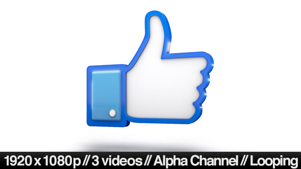 Facebook 3D Thumbs Up Like Icon