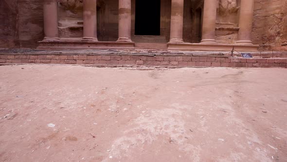 Al Khazneh or The Treasury Facade Carved Out of a Sandstone In Ancient City of Petra