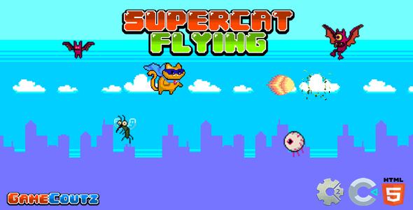 Super Cat Flying - Construct Game