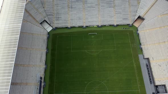 Stunning landscape of sports centre at downtown Sao Paulo.