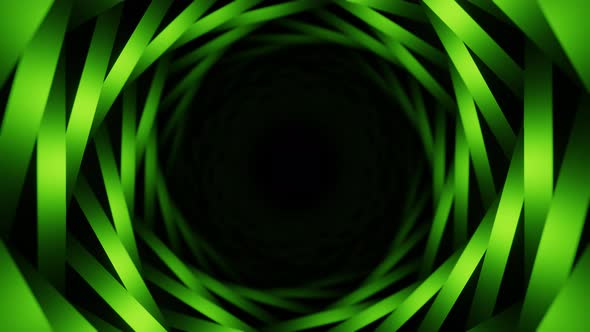 Dark Background with Green Circles Loop Animation