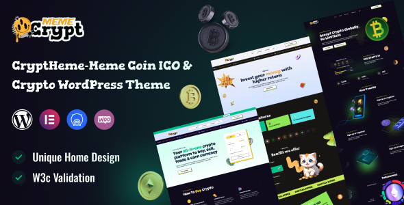 CryptMeme – Meme coin ICO & Crypto WordPress Theme