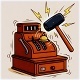 Funny Cartoon Cash Register Hit