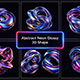 Abstract Neon Glossy 3D Shape - VideoHive Item for Sale