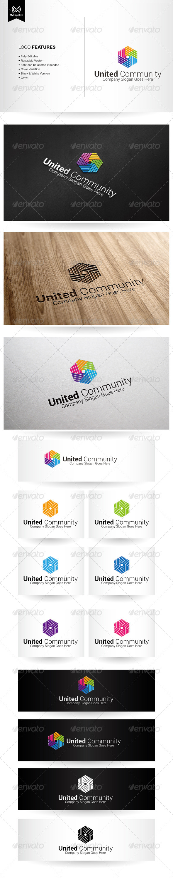 Colorful Hands and Unity Logo