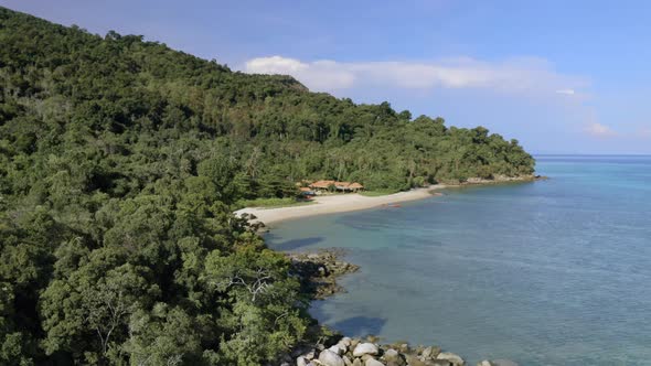 Areal Shot of Koh Adang Island Tropical Paradise Wonder