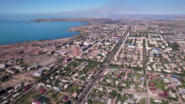 The Small Town of Balkhash is a View From a Drone