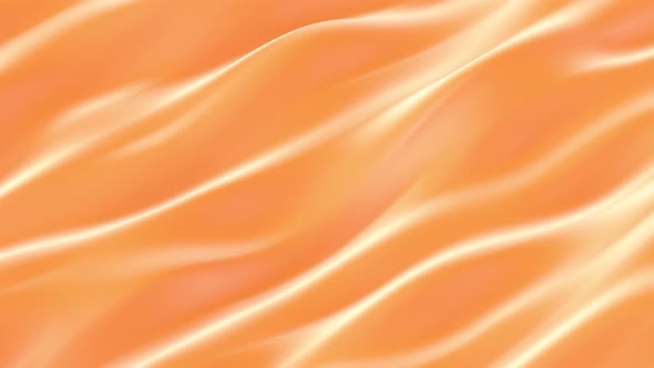 Matte Orange Color Fabric Waves