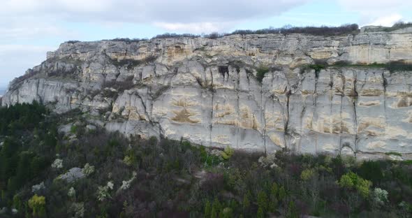 Madara cliffs, Madara Horseman. Medieval rock relief Madara Rider. Shumen, Bulgaria