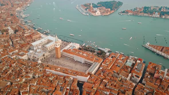 Aerial View of Venice Italy