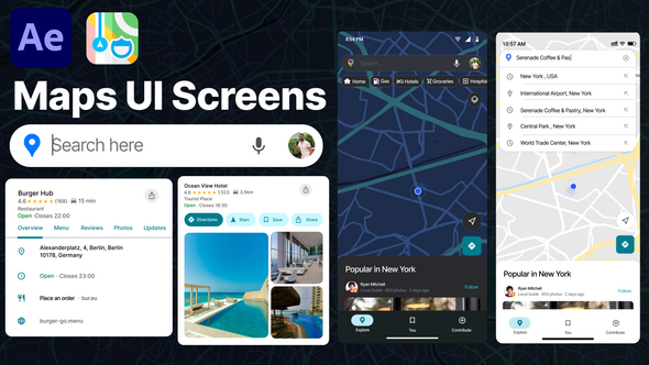 Map UI Animation