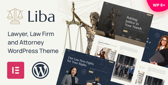 Liba - Lawyer and Attorney WordPress Theme