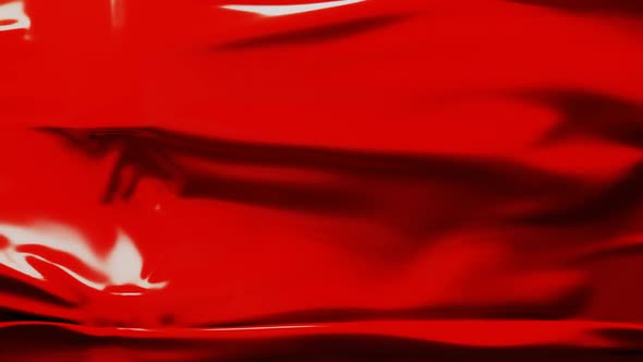 Red Color Paint or Textile Fabric Seamless Looping Background Moving Slowly