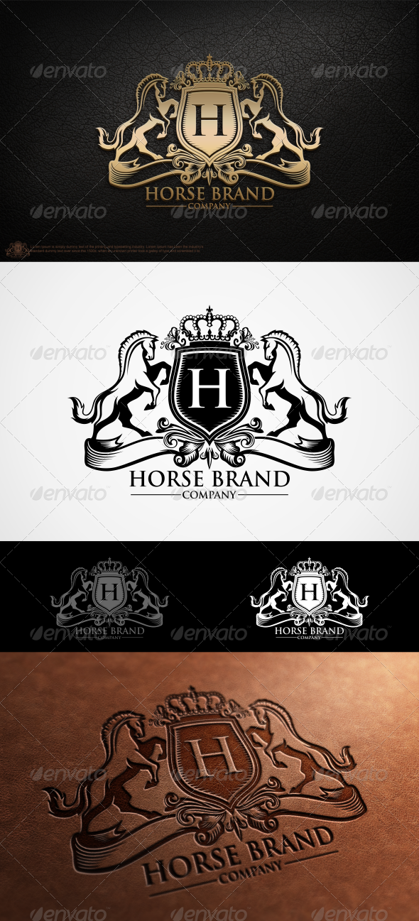 Horse Brand Logo Template