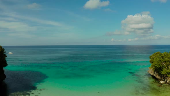 Tropical Beach and Blue Lagoon