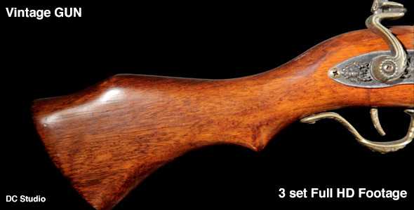 Set of 3 Videos of Vintage Gun on Slider alt