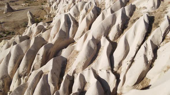 Cappadocia Landscape Aerial View. Turkey. Goreme National Park