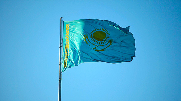 Kazakhstan flag.
