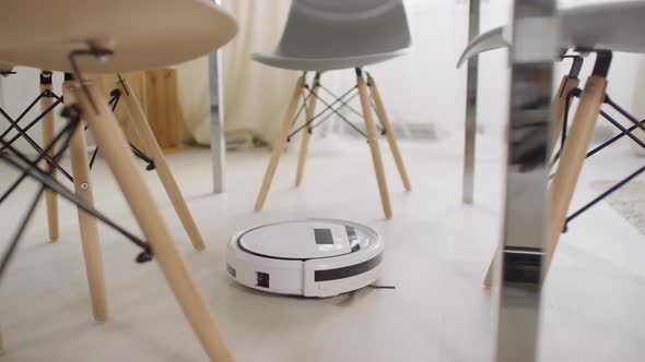 Robot Vacuum Cleaner Working