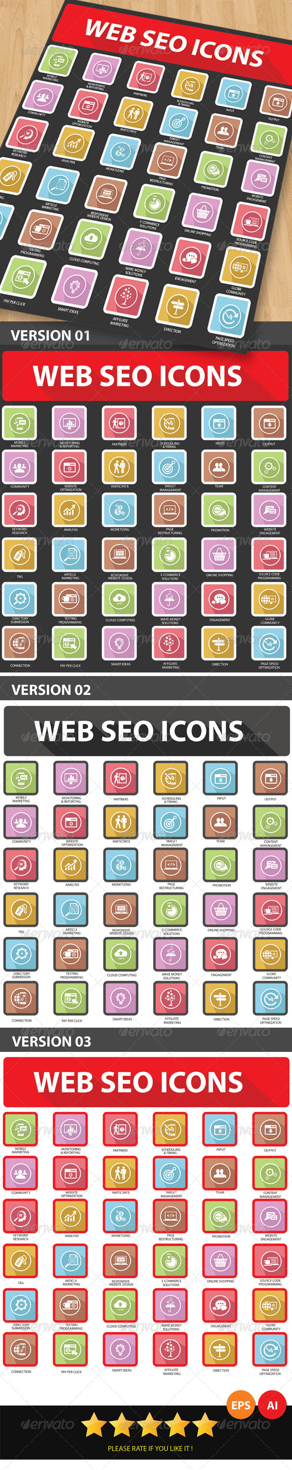 Web SEO Icons