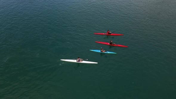 Canoeing In The Sea