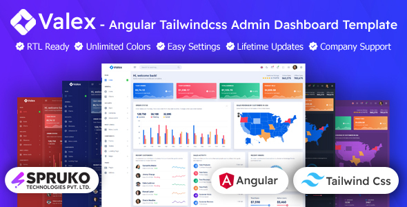 Valex - Tailwind CSS Angular Admin Dashboard Template