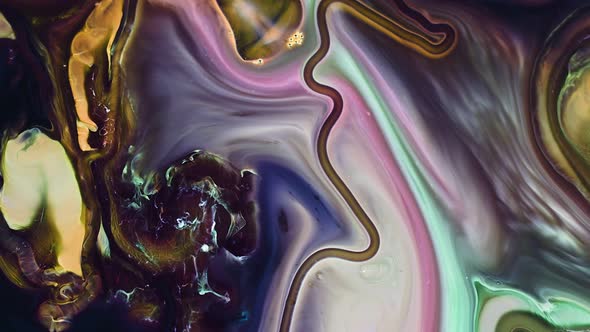 Abstract Colorful Food Paint Diffusion Spread 037