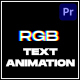 RGB Text Animation - VideoHive Item for Sale