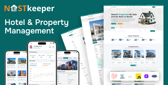 NestKeeper - Hotel & Property Management System with Multiple Payment Gateway Addon