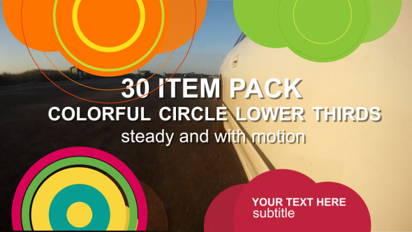 Stylish Circles Lower Thirds 30-Pack alt