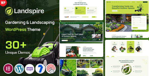 Landspire - Gardening Landscaping WordPress