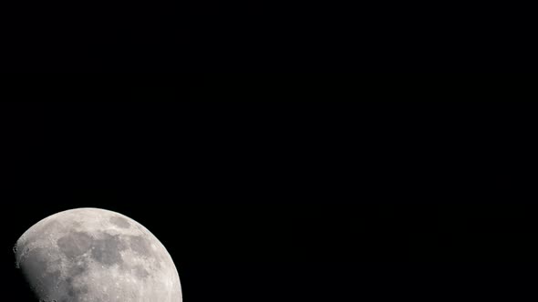 Moon Crosses the Black Sky Continuously