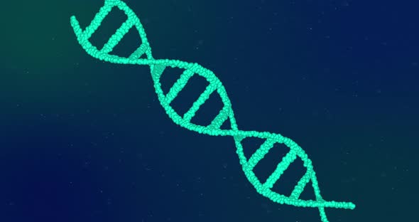 DNA structure against blue background alt