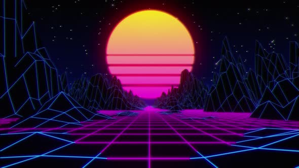 80s Synthwave Retro 4k 