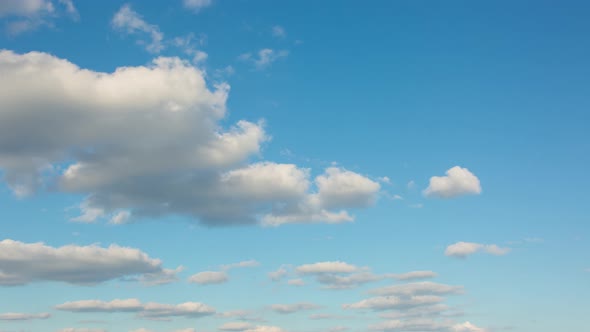 Sky With Running Clouds, Time Lapse