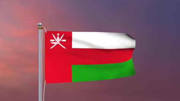 Oman Flag 4k