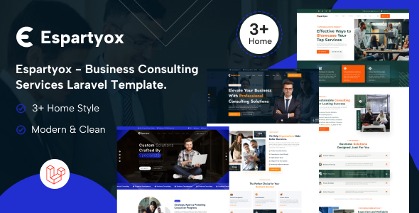 Espartyox – Business Consulting Services Laravel Template