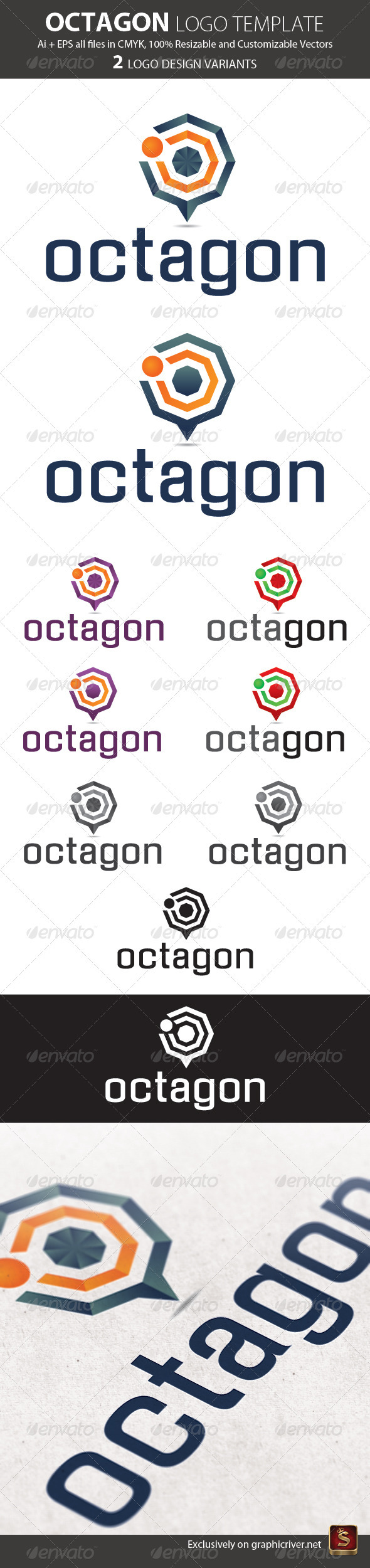 Octagon Logo Template