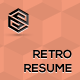 Retro Resume - GraphicRiver Item for Sale