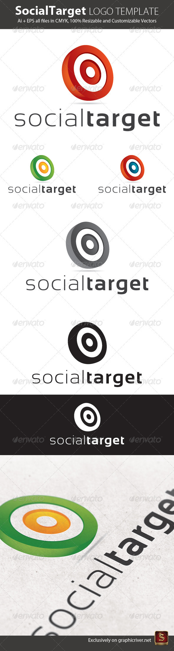 Social Target Logo Template