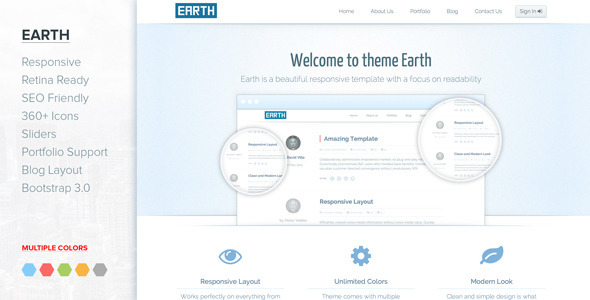 Jupiter - Responsive Clean Bootstrap 3 template