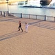 Couple of professional dancers. Aerial view of free young couple dancing outdoors - VideoHive Item for Sale