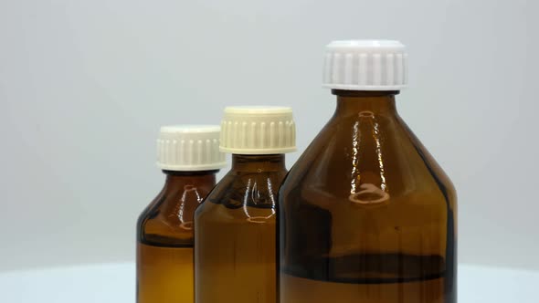 Medical bottles syrup