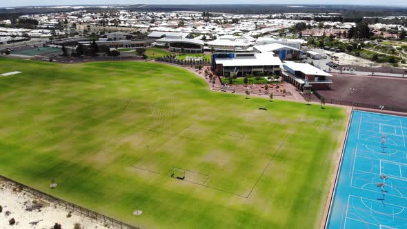 Aerial View of a School