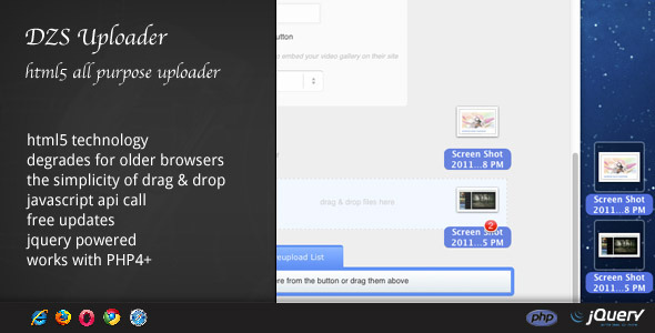 DZS Uploader - All purpose html5 uploader